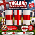England Flag Beer Koozie & Nail Saver can opener Set