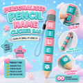 Personalised Pencil Name Clicker Bar