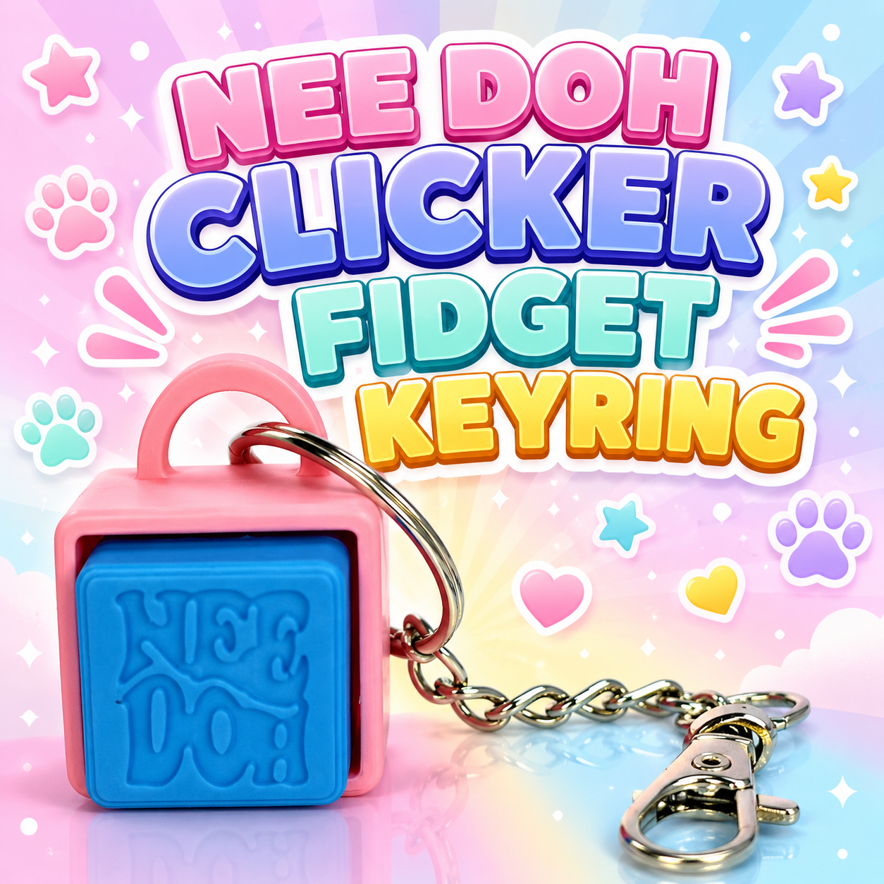 Nee-Doh Clicker Keyring