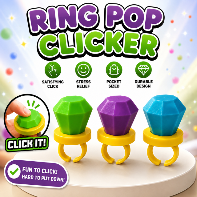 Ring Pop Clicker Fidget