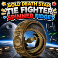 Gold Death Star Tie Fighter Spinner Fidget