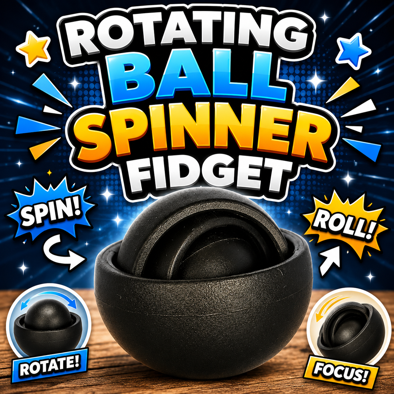Rotating Ball Spinner Fidget