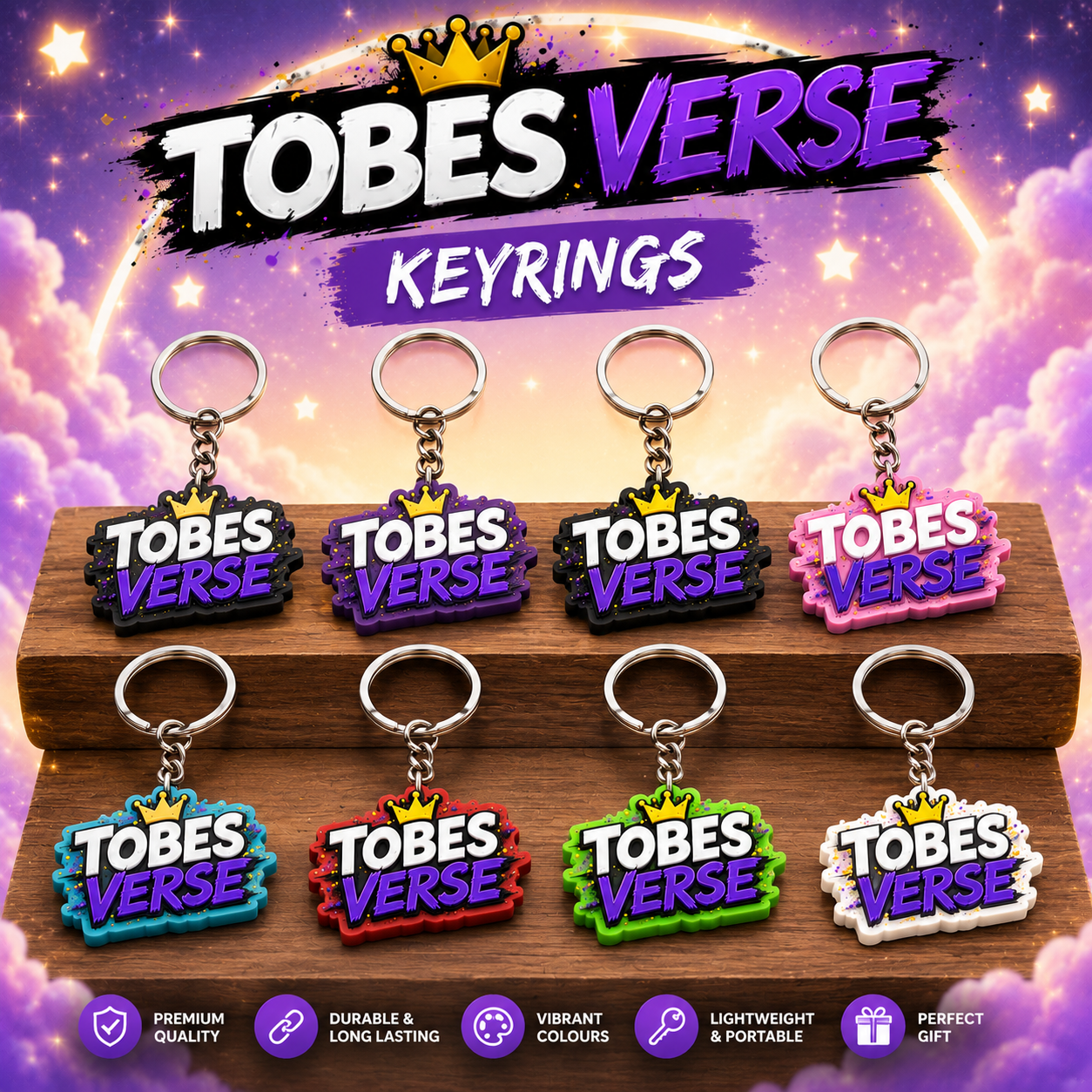 Tobesverse Logo Keyring