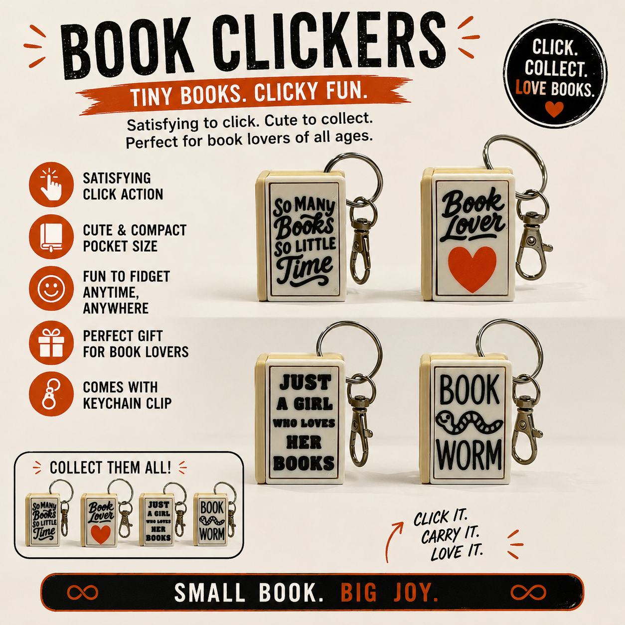 Book Clicker Keyring