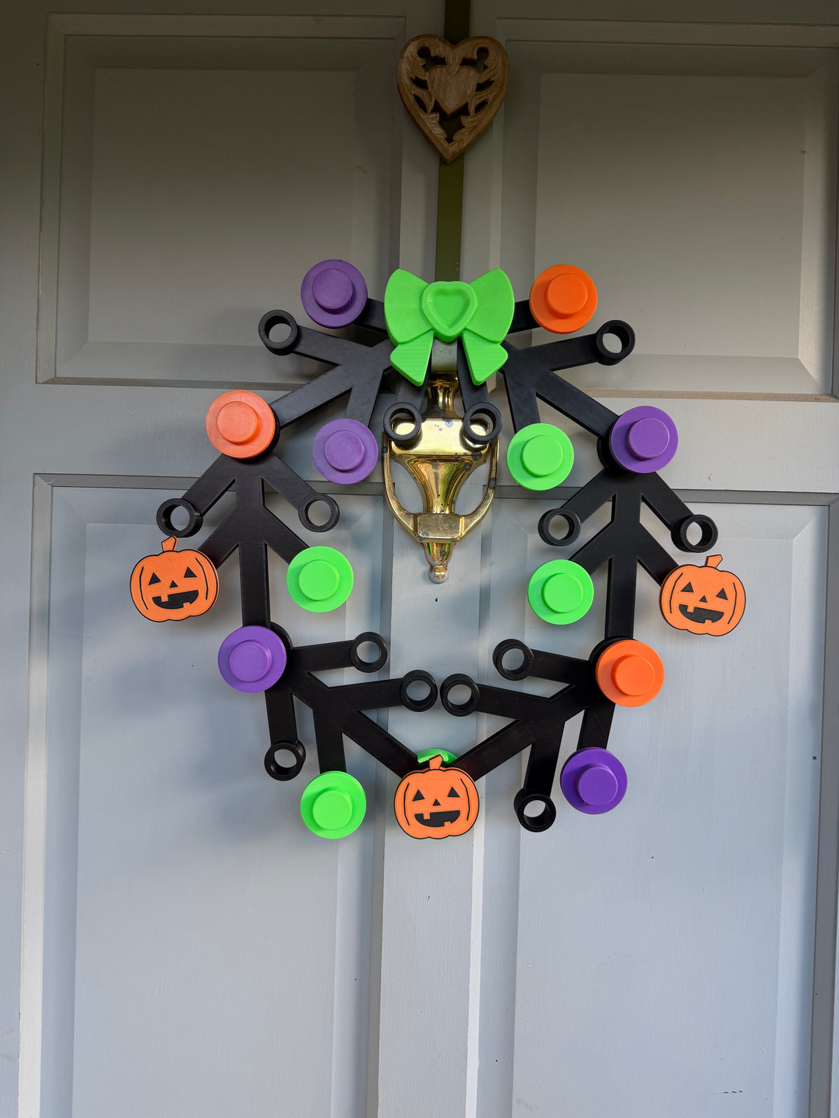 Large Brick Halloween Wreath