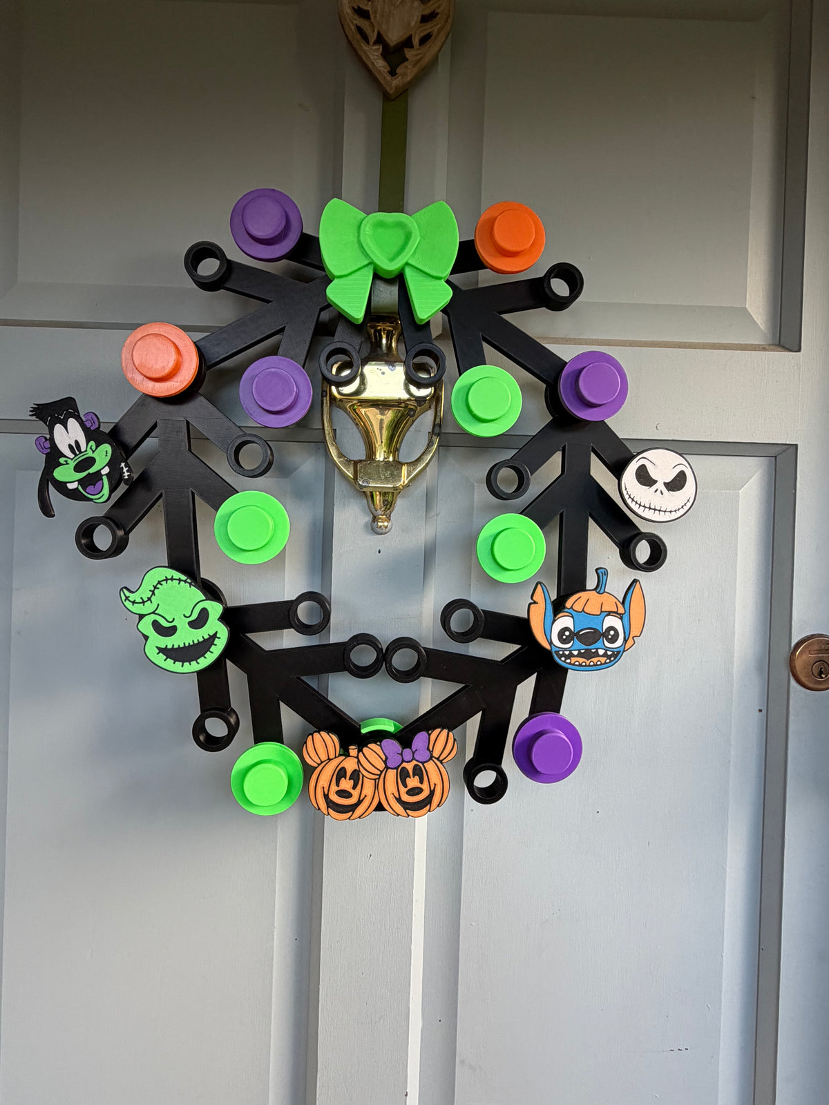Large Brick Halloween Wreath