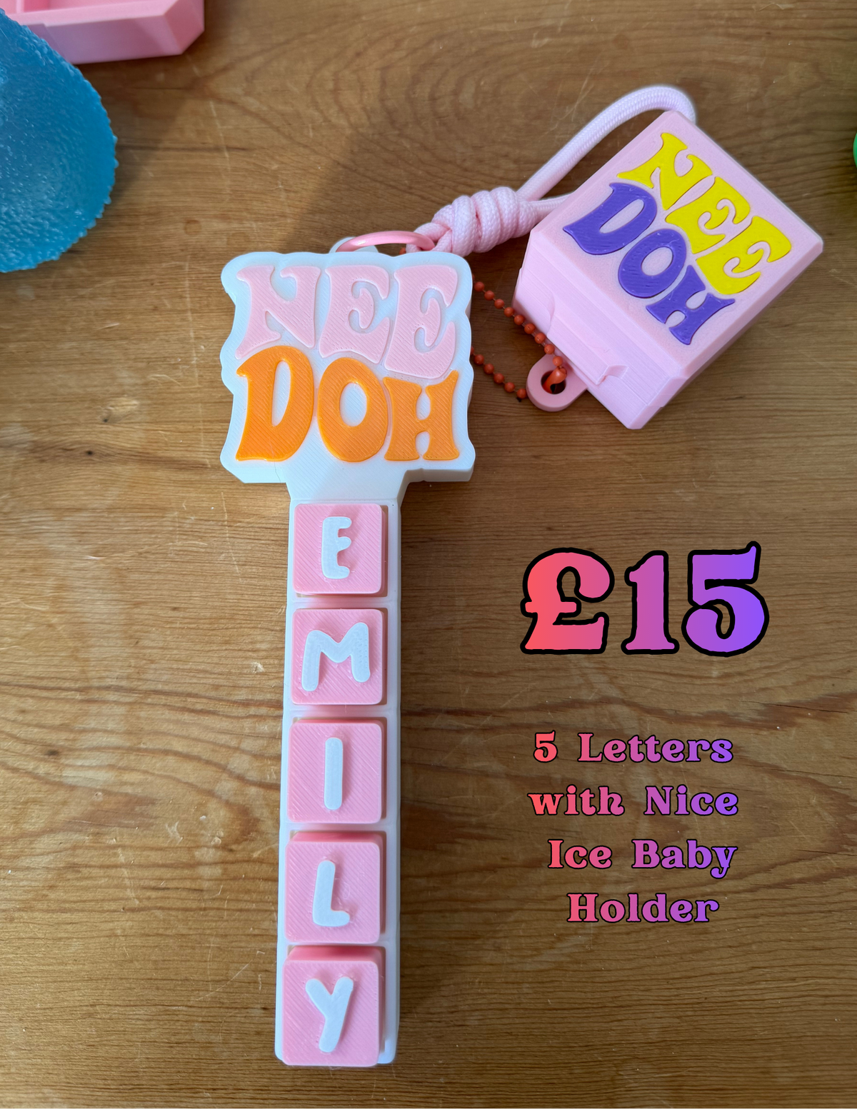 Personalised NeeDoh Clicker Name Bar