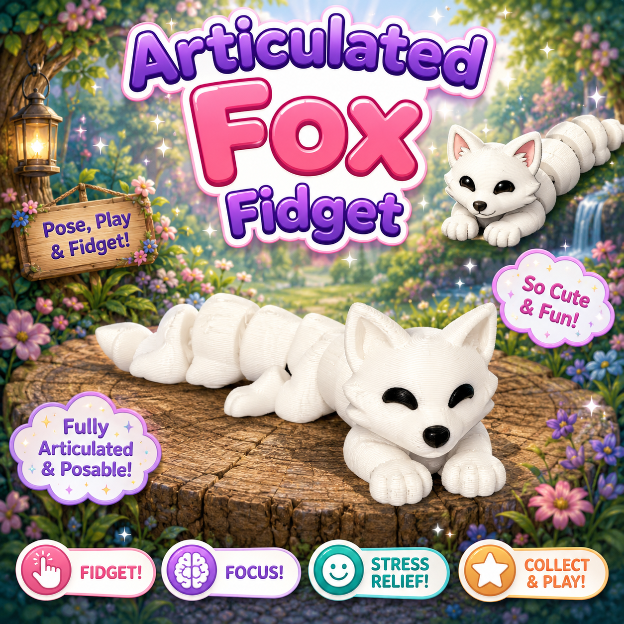 Flexi Fox Fidget Toy
