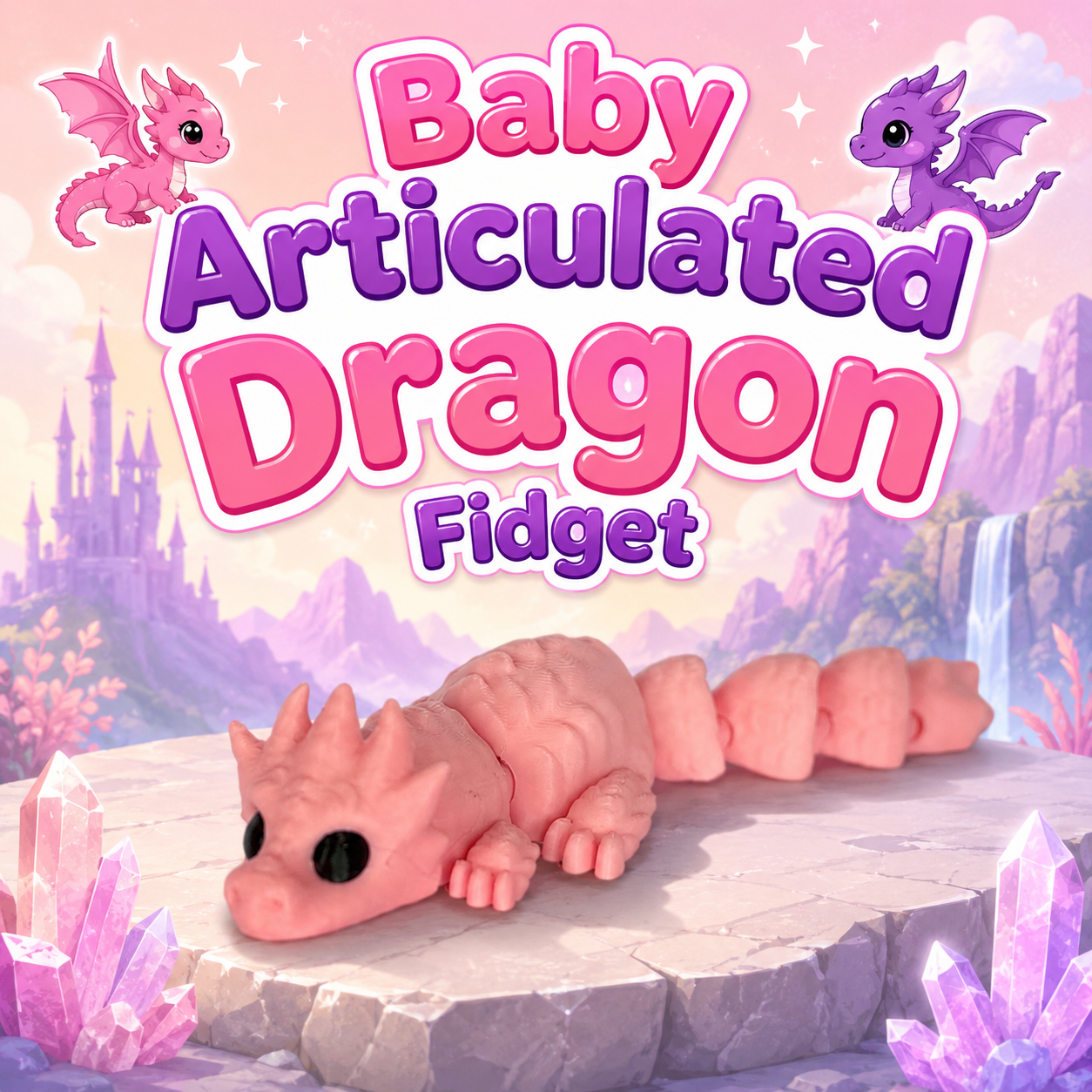 Flexi Baby Dragon Fidget Toy