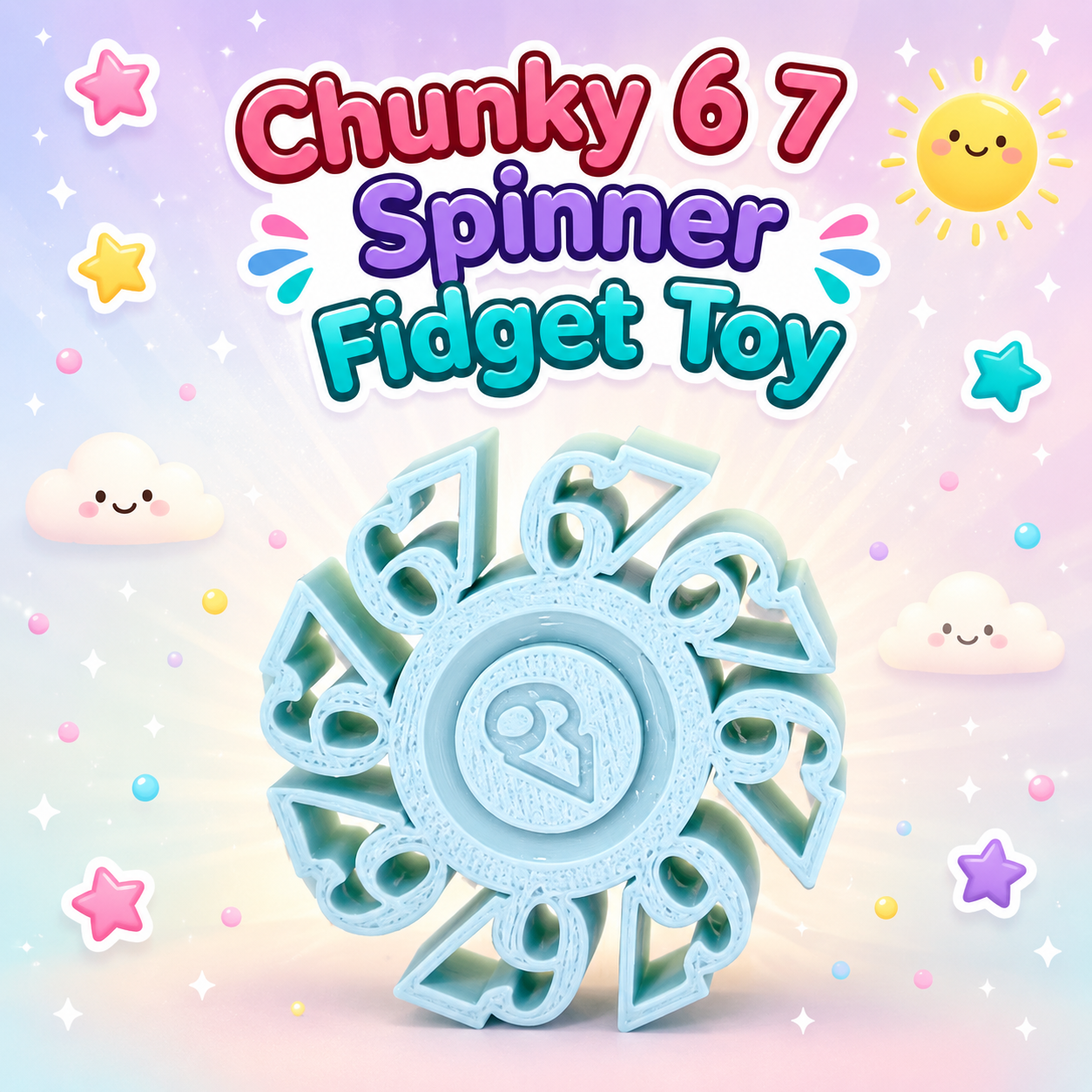 Chunky 6 7 Spinner Fidget Toy