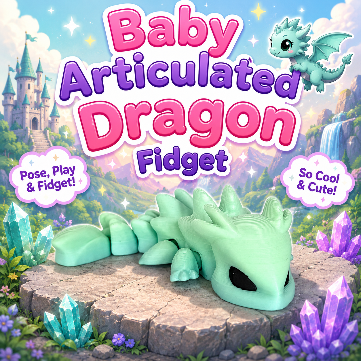 Cute Baby Flexi Dragon