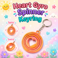 Heart Gyro Spinner Keyring
