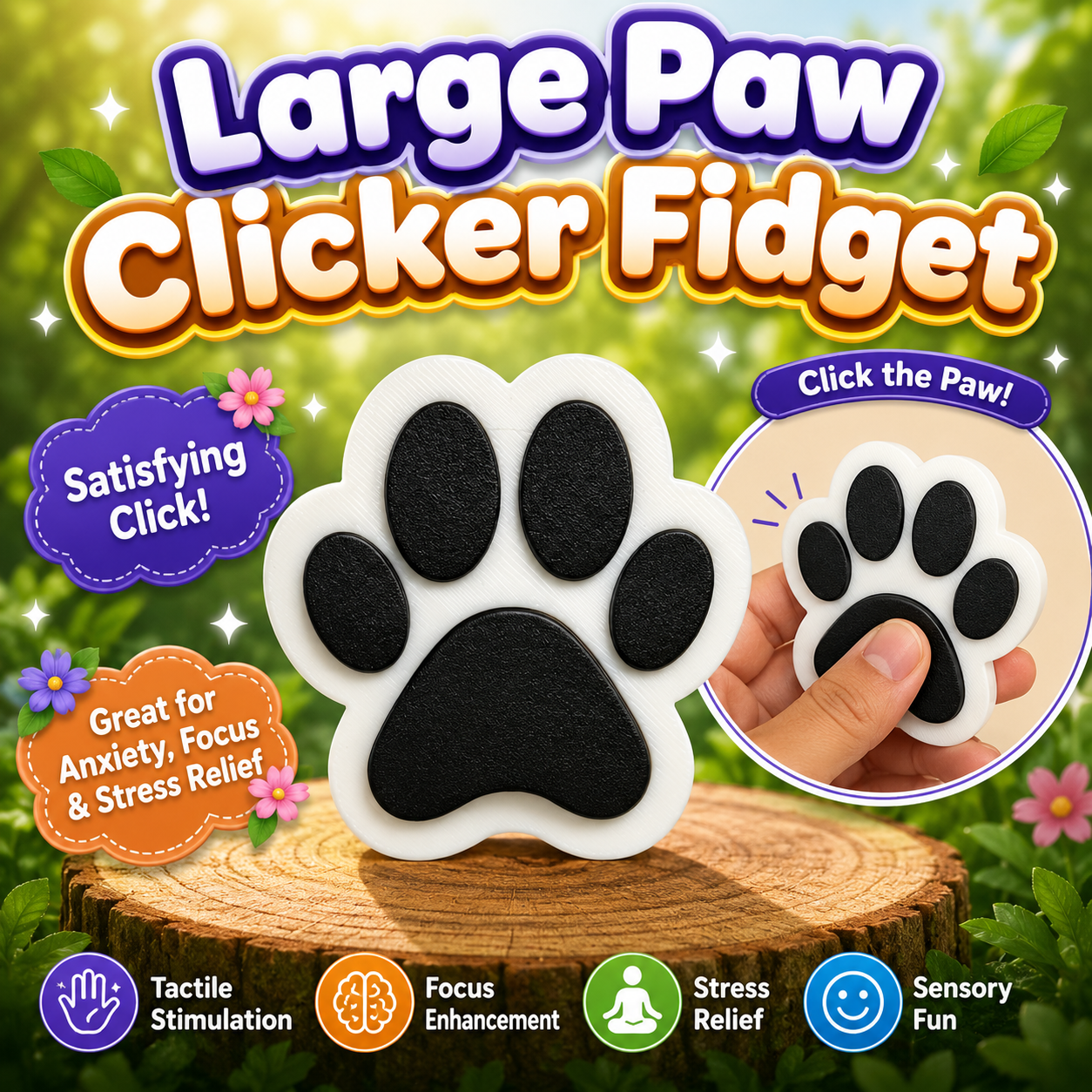 Large Paw Clicker