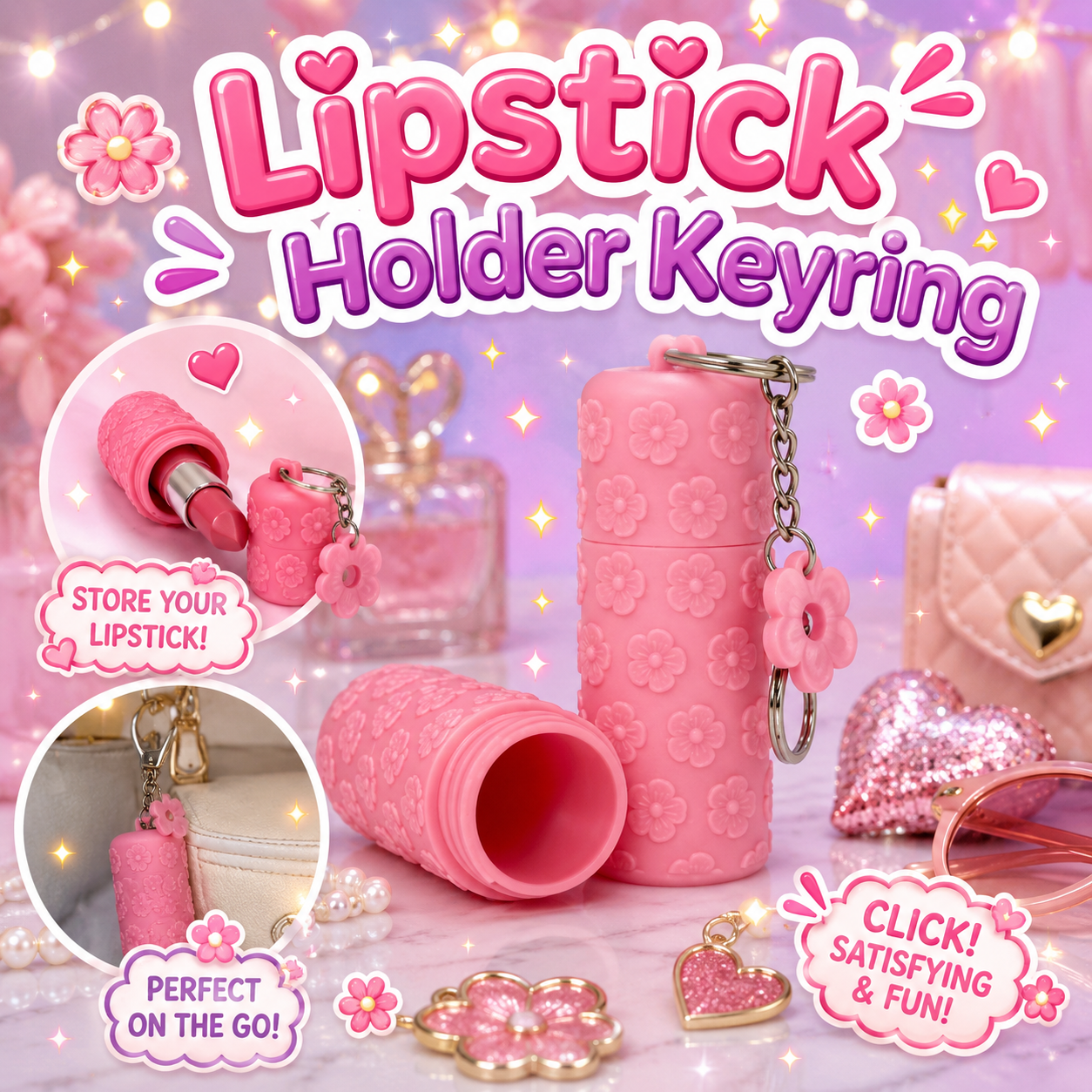 Lipstick Holder Keyring