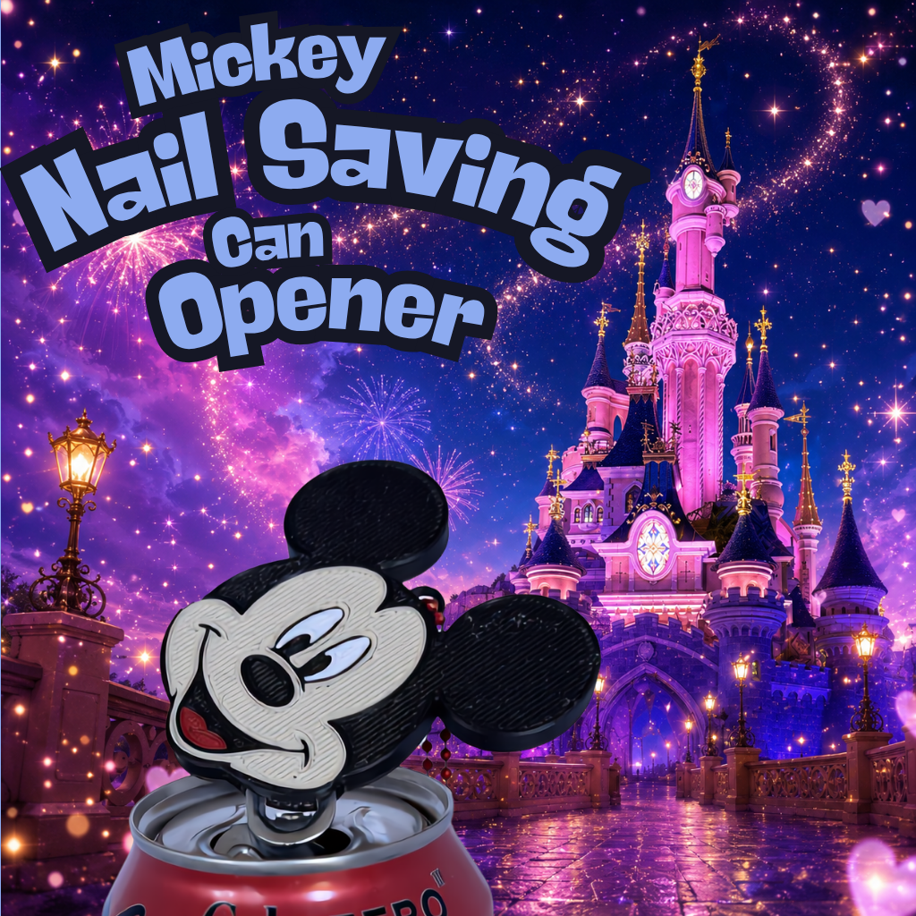 Mickey Nail Saver Can Opener Keyring