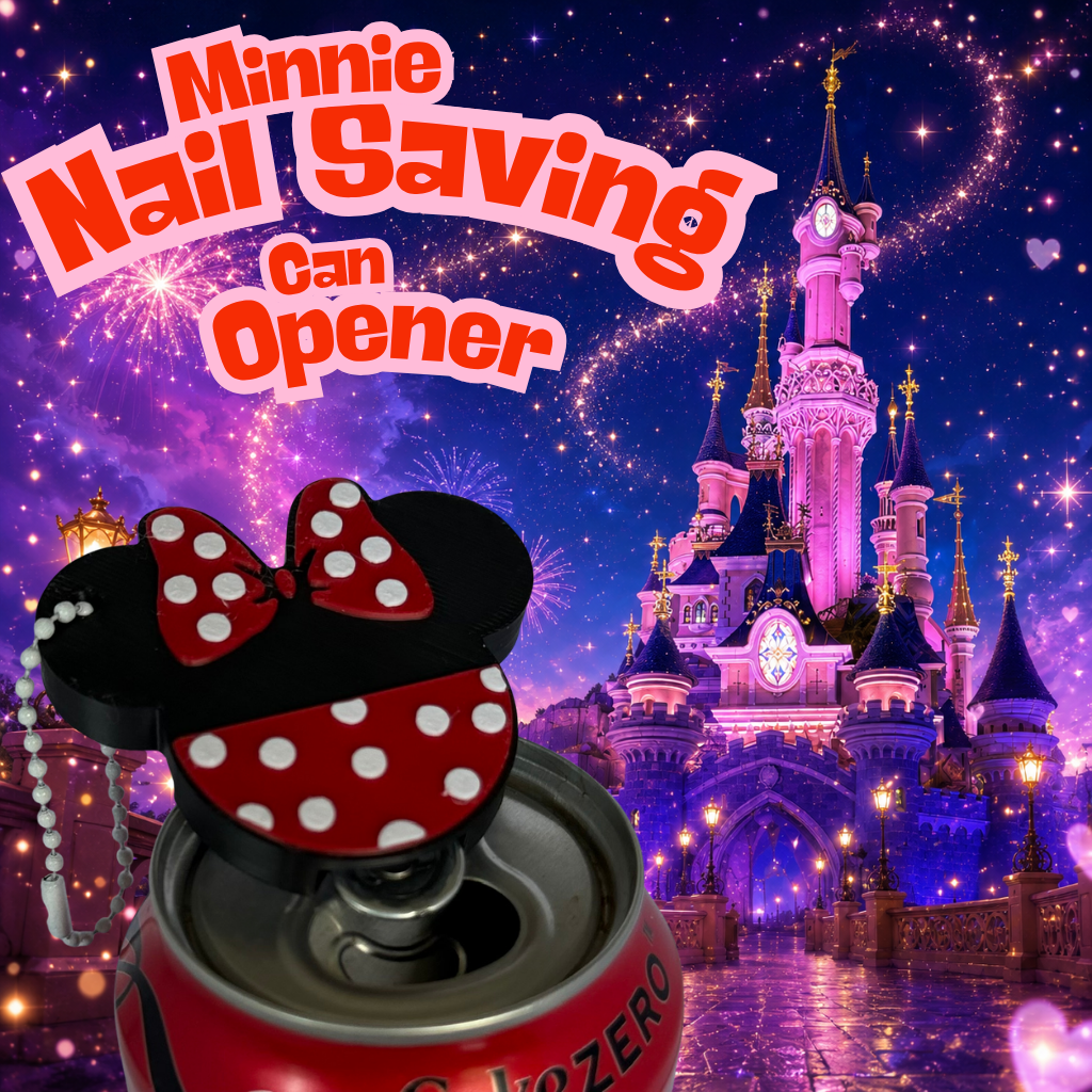 Minnie Nail Saver Can Opener Keyring