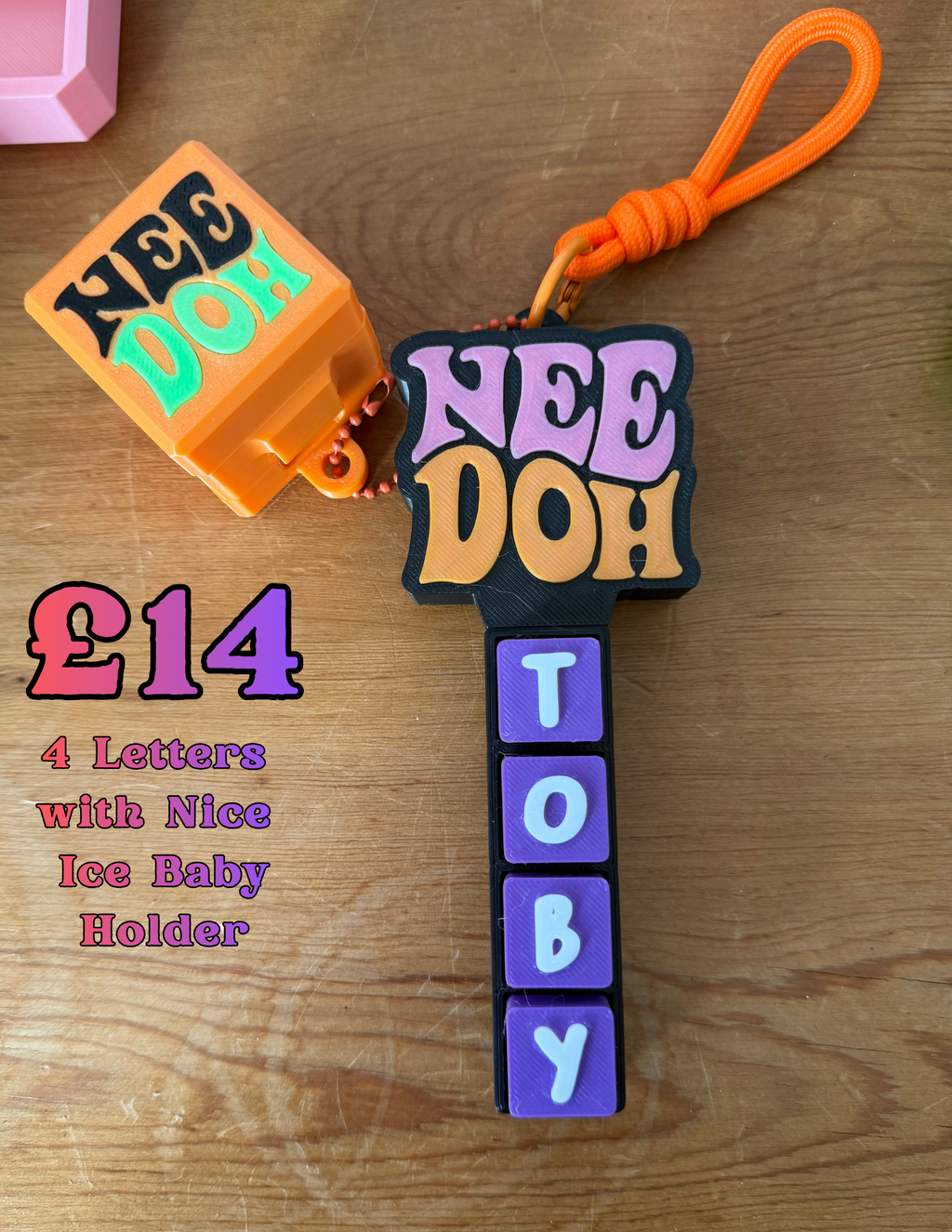 Personalised NeeDoh Clicker Name Bar