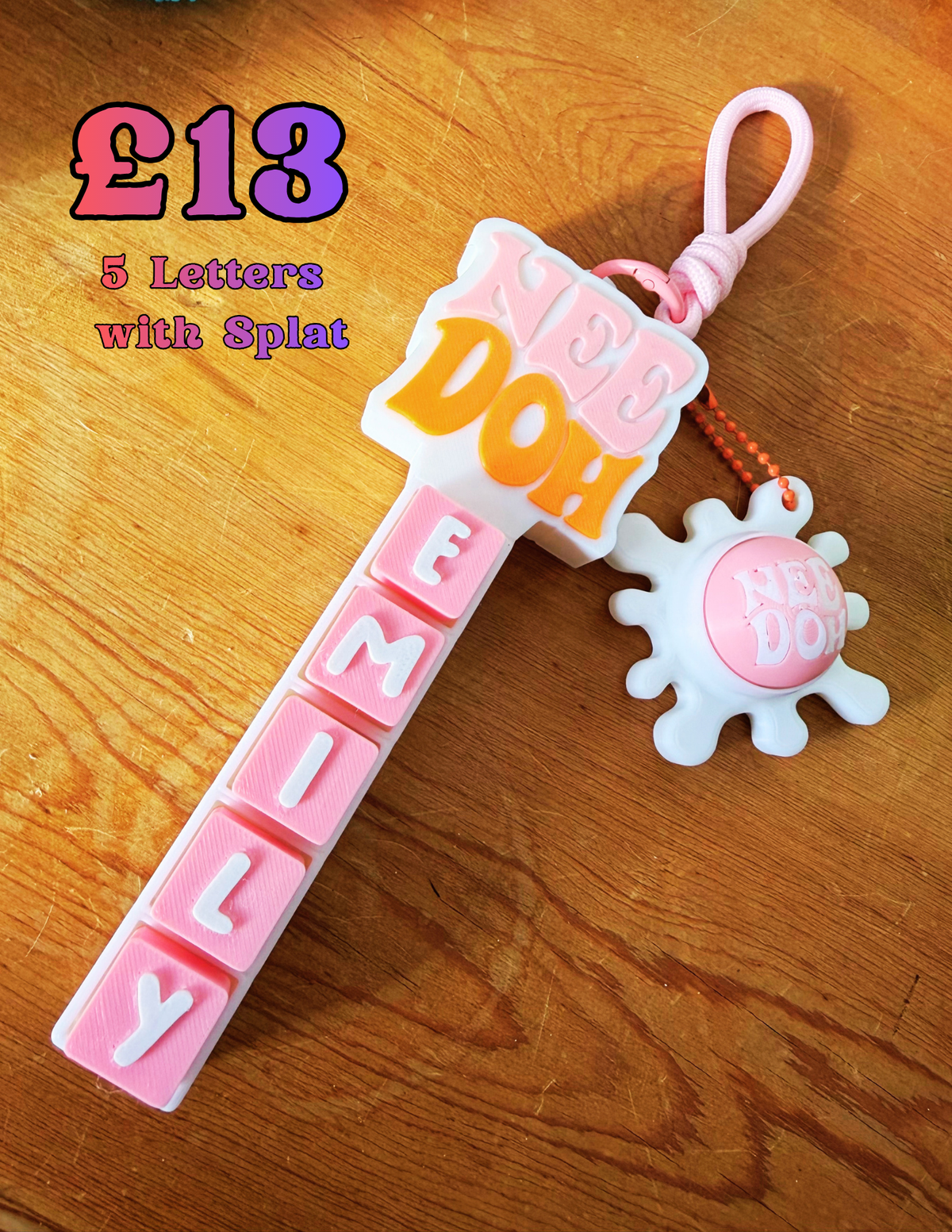 Personalised NeeDoh Clicker Name Bar