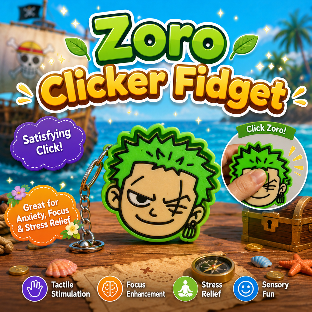 One Piece Clicker Keyring